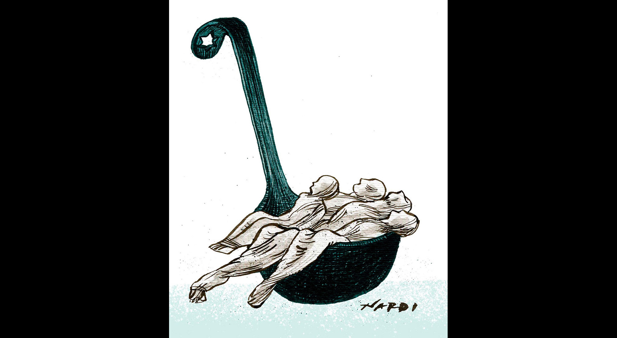 Nardi - pubblicato da Left - Cartooning for Peace - Libérons les crayon - blog di Le Monde